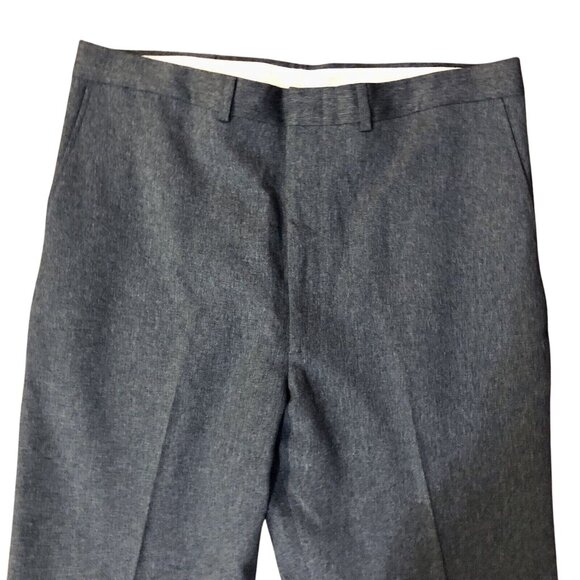 Vintage Pants Mens W38 I30 Used Blue Full Fit 38x30 Perma-Press - Picture 5 of 10